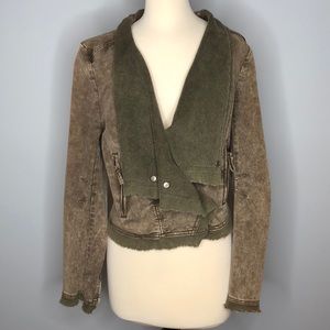 Free people denim and jersey jacket